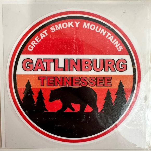 Sticker Cabana Gatlinburg Tennessee Great Smoky Mountains 4x4” Sticker - Picture 1 of 2